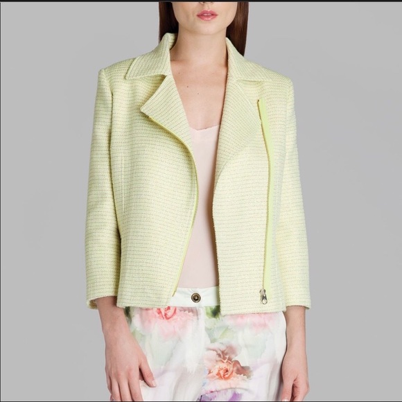 Lime- Green cropped Jacket - Picture 1 of 7